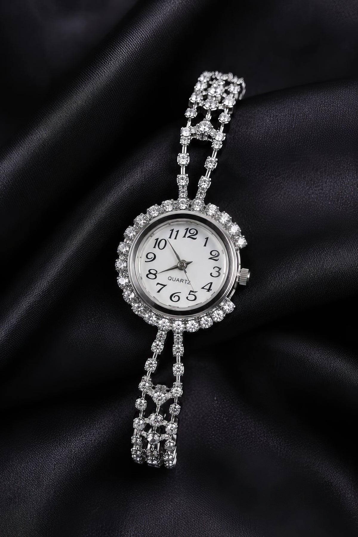 Montre Élégance Cristal – Doré & Argenté