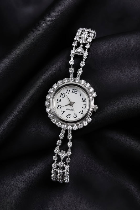 Montre Élégance Cristal – Doré & Argenté