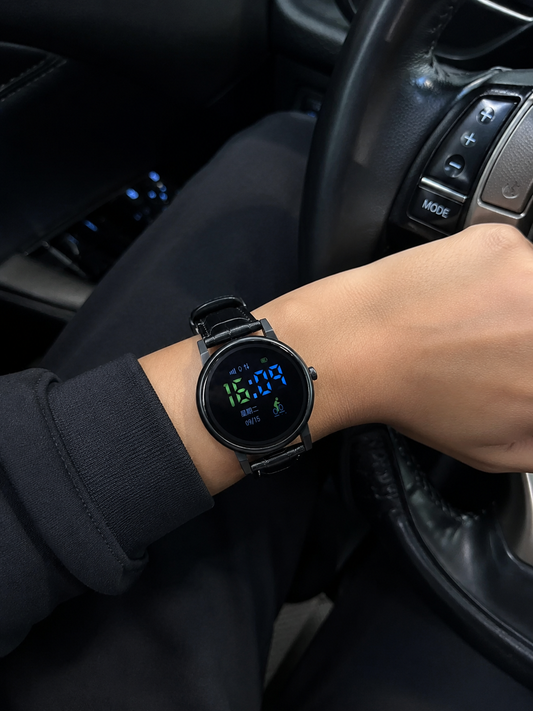 Montre Homme Classic Digital – Noir/Marron