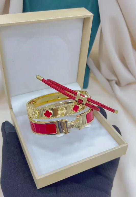 Trio Original HERMES & VAN CLEEF Rouge