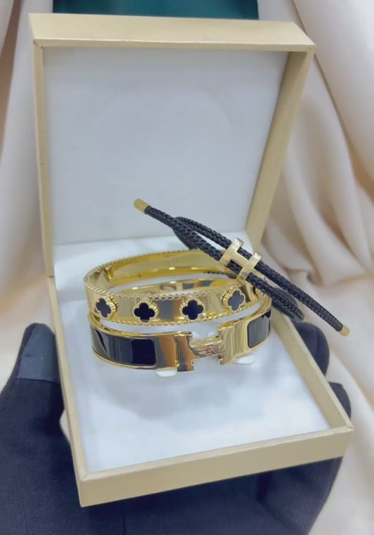 Trio Original HERMES & VAN CLEEF Noir